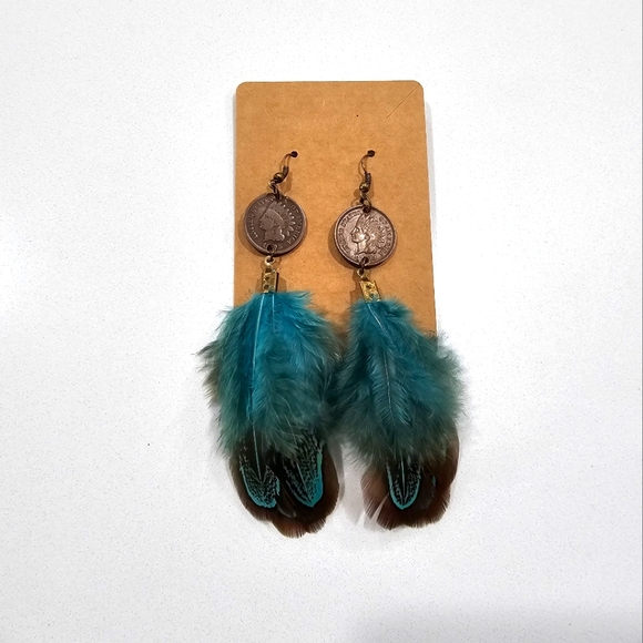 Indian head penny earrings - Picture 1 of 4